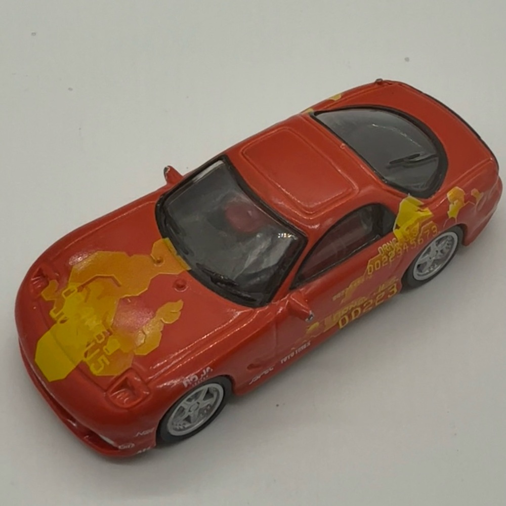 2002 Racing Champions Fast and Furious 1993 Mazda RX-7 Orange Julius Diecast Toy